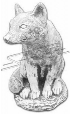 Décoration de jardin Renard Patio Pierre Figures Statue décorative