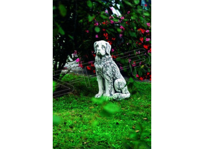 Décoration de jardin Statue de chien Sculpture Figurines Gris Sculptures Designer