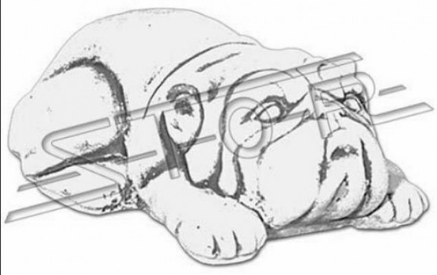 Décoration de jardin Statue de chien Sculpture Figurines Sculptures Designer