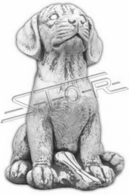 Décoration de jardin Chien Patio Pierres Figures Figure Statue Décorative