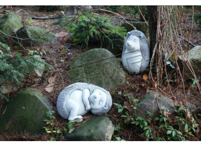 Décoration de jardin Hérisson Pierre de patio Figurines caricatures Statue décorative