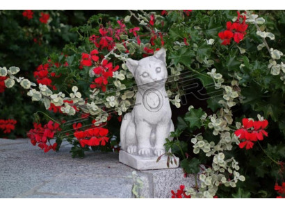 Décoration de jardin Chat Figurines décoratives en pierre pour terrasse Statue