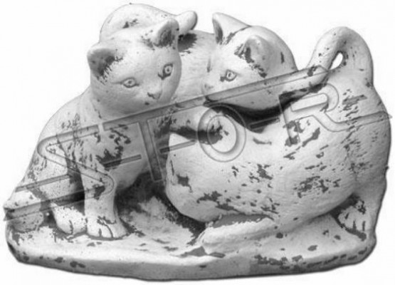 Décoration de jardin Chat Patio Pierres Figures Figurine décorative Statue