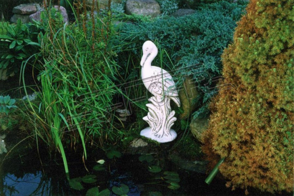 Décoration de jardin Grue Patio Figurines en pierre Statue Sculpture