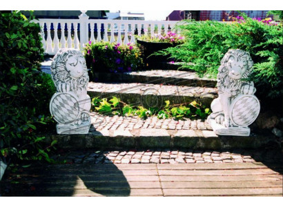 Décoration de jardin Statue de lion Sculpture naturelle Figures Sculptures Designer