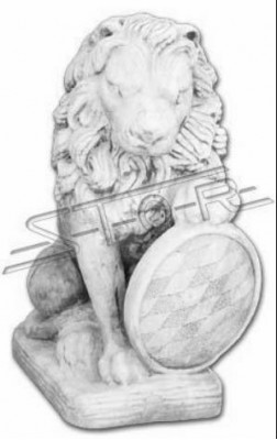 Décoration de jardin Statue de lion Sculpture naturelle Figures Sculptures Designer