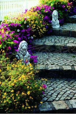 Décoration de jardin Statue de lion Sculpture Figures Sculptures Designer