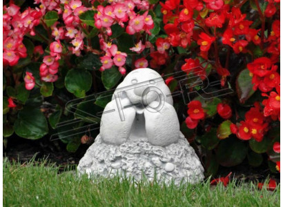 Décoration de jardin, taupe en pierre de patio, figures de statue décoratives.