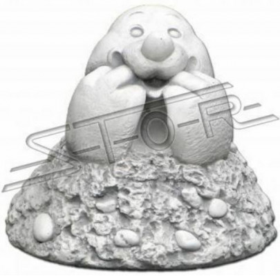 Décoration de jardin, taupe en pierre de patio, figures de statue décoratives.