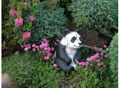 Décoration de jardin Panda Terrasse Figurines en pierre Figure Statue Décorative