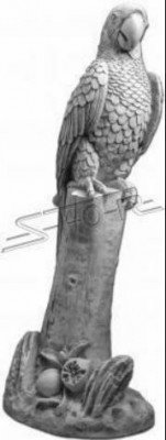 Décoration de jardin Perroquet Patio Pierres Figures Figure Statue décorative