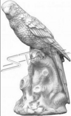 Décoration de jardin Perroquet Figure de pierre de terrasse Statue de statue