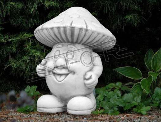 Décoration de jardin Champignon Statue en pierre de patio Figurines Décor Statue nature.