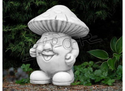 Décoration de jardin Champignon Statue en pierre de patio Figurines Décor Statue nature.
