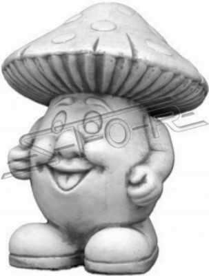 Décoration de jardin Champignon Statue en pierre de patio Figurines Décor Statue nature.