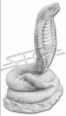 Décoration de jardin Serpent Patio Figurines en pierre Statue Sculpture