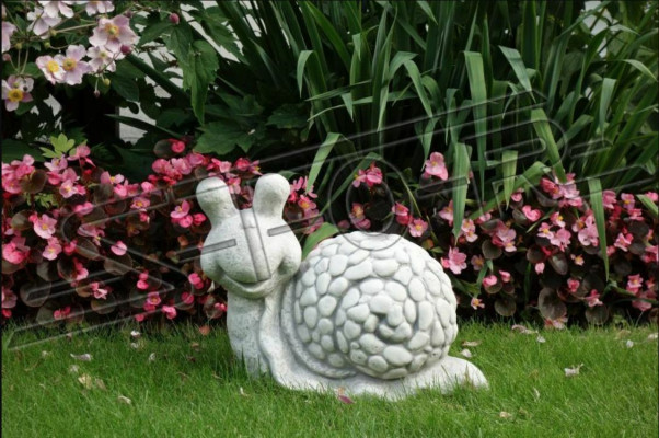 Décoration de jardin escargot en pierre de patio figures de décoration