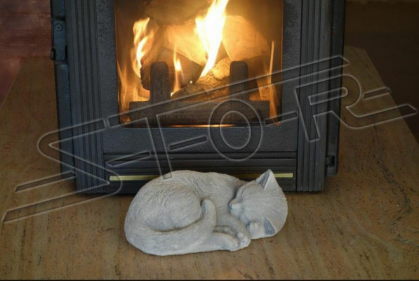 Décoration de jardin en pierre patio chat figures statue