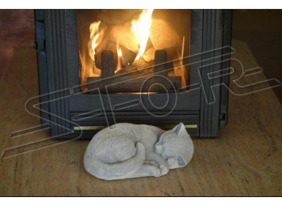 Décoration de jardin en pierre patio chat figures statue