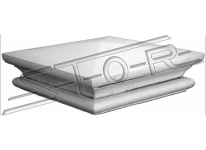 Gartenmauerzaunpfeilerkrönungsschmuckmauerkrone