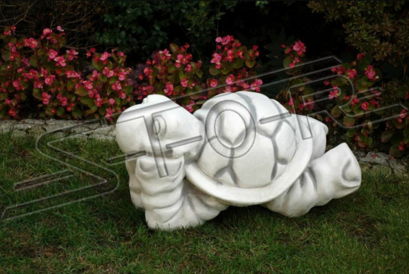 Décoration de jardin Tortue Patio Statue en Pierre Statuette Décorative