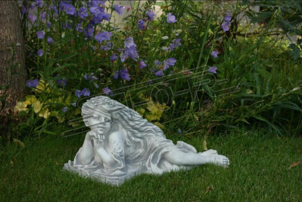 Figurine de jardin ange jardin 26cm figurine étang personnes en pierre moulée