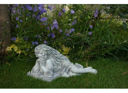 Figurine de jardin ange jardin 26cm figurine étang personnes en pierre moulée