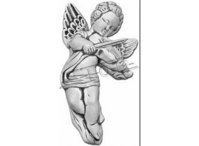 La figure de jardin de l'ange fontaine 25cm figure de bassin en pierre coulée de personnes