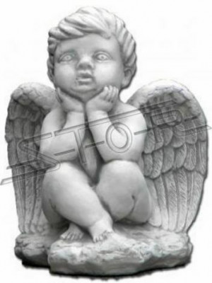 Pierre tombale Décoration de pierre tombale Figure d'ange Sculpture Dieu Saint