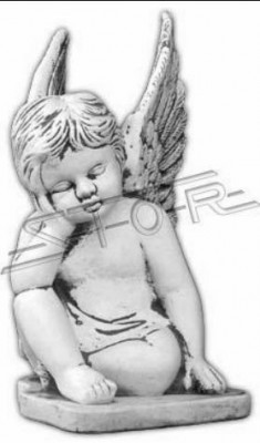 Décoration de tombe, décoration de pierre tombale, figure d'ange décorative, sculpture de dieu saint.