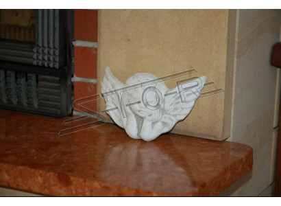 Pierre tombale Décoration de pierre tombale Figure d'ange Sculpture de Dieu