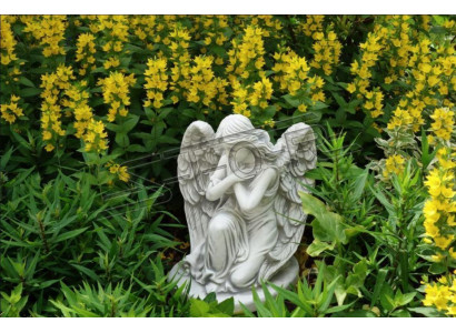 Pierre tombale Décoration de pierre tombale Figure d'ange Sculpture de Dieu Saint 36cm Immédiatement
