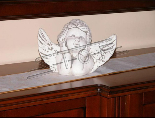 Décoration de tombe, décoration de pierre tombale, figure décorative, sculpture d'ange décoratif, Dieu saint.