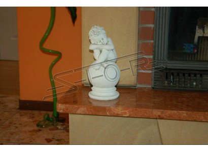 Décoration de tombe, décoration en pierre tombale, figure d'ange, sculpture de décoration, Dieu Saint