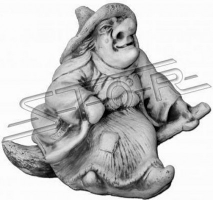 Sculpture de sorcière de 26cm Design Figure Statue Garden Figures Statues