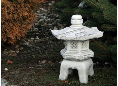 Décoration de jardin japonais Statue décorative de jardin Figure Sculpture blanche