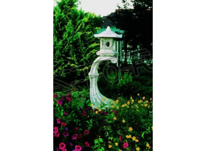 Japonais Décoration de lampes de jardin Blanc Éclairage Naturel Bain d'oiseaux