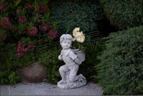 Garçon Garçon 40cm Figur Statue Figures Sculpture Statues Jardin
