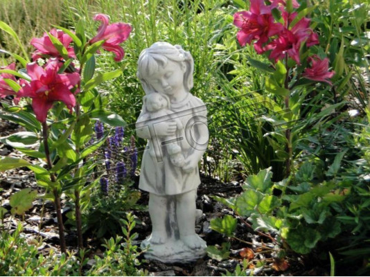 Enfant 44cm Sculpture Design Figure Statue Figures de jardin Statues