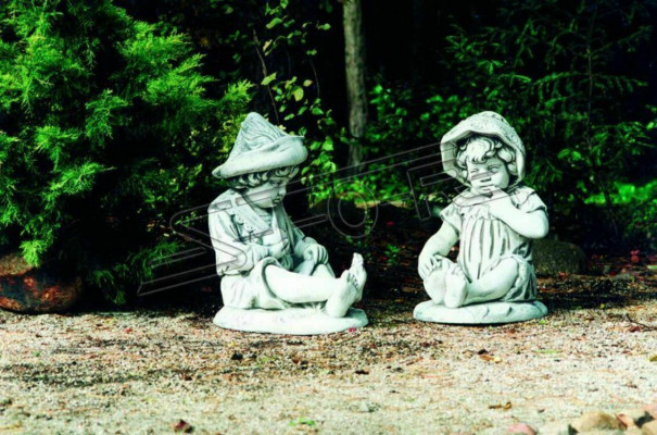 Enfant 71cm Sculpture Figurine Statue de Conception Figures de Jardin Statues