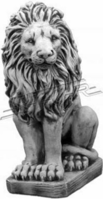 Figurine de lion décorative pour le jardin Statue de jardin Patio Sculpture de jardin Figurines Sculptures