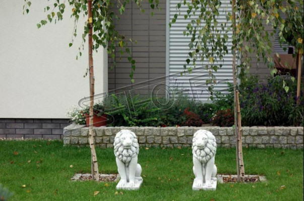 Figure de jardin de lion Décoration de patio Figure de sculpture de jardin Décorations de sculptures