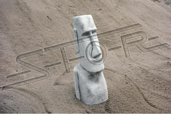 Statue Moai Sculpture Figure Designer Garden Terrasse Décorative Sculptures