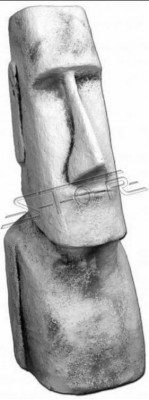 Statue Moai Sculpture Figure Designer Garden Terrasse Décorative Sculptures