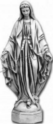 Statue de la mère Jésus Marie Tombe Sculpture Sainte Figure Décoration de jardin