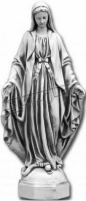 Mère Jésus Marie Statue Tombe Sculpture Figurine Sainte Décoration de Jardin 100cm