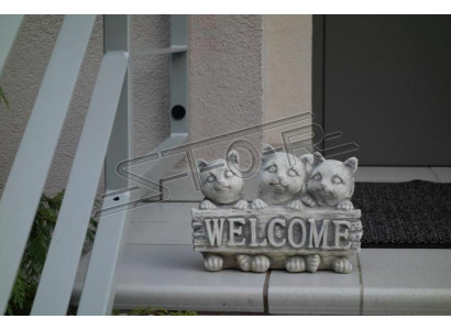 Enseigne Bienvenue Chats Chat Bienvenue Panneaux de Jardin Figurine