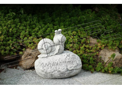 Schild Welcome Schnecke Willkommensschilder Gartenfigur