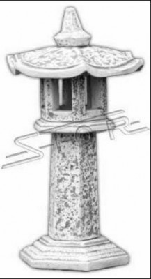 Piliers de support pour les lampes de maison en pierre moulée figures statues jardin.