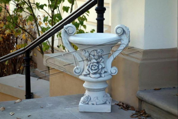 Vase Décoration Décoration Article Jardin Patio Pot de Fleurs Vases Blanc Câble